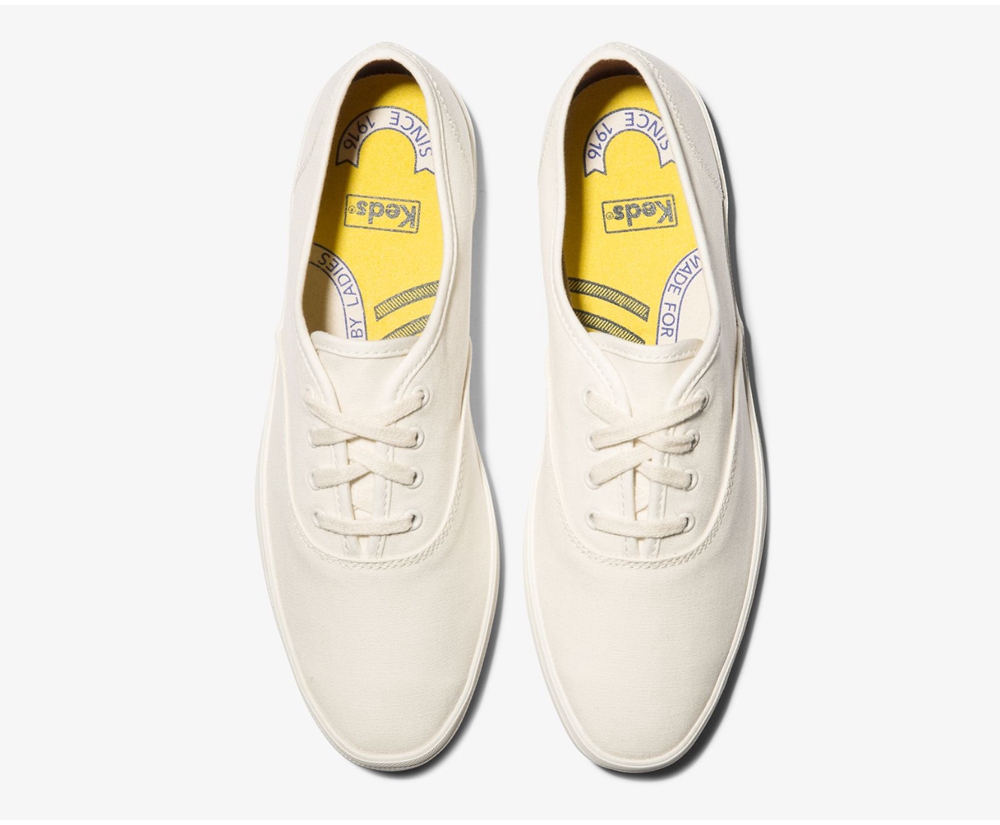 Tenis Keds Mujer Blancos - Vintage Champion Lona - 6893-CENQB